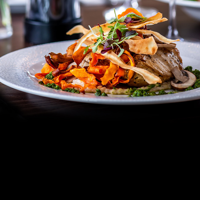 Vegan menu at The Langton