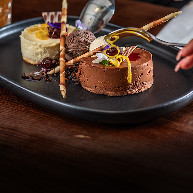 Dessert menu at The Langton