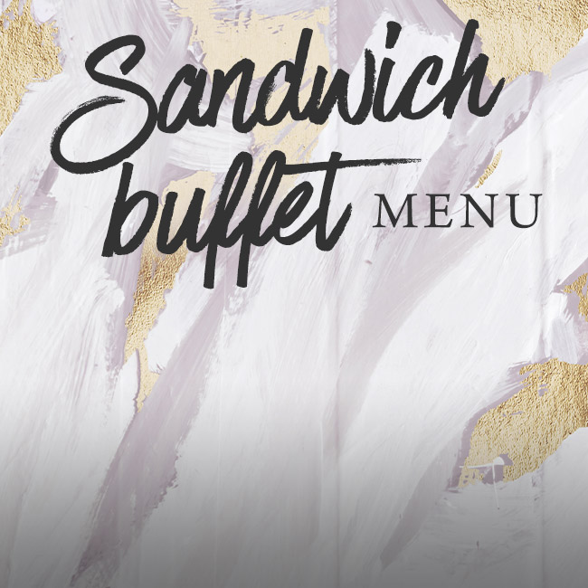 Sandwich buffet menu at The Langton