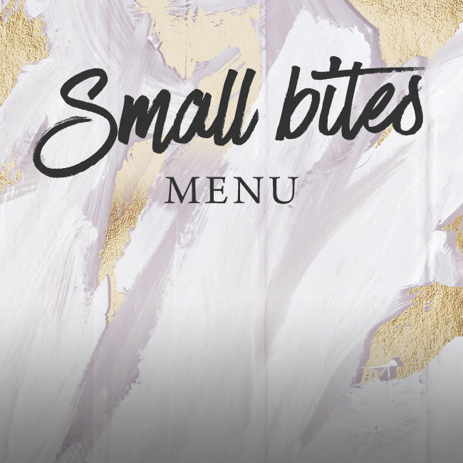Small Bites menu at The Langton 